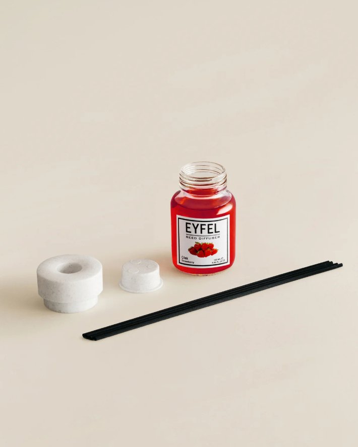 EYFEL Reed Diffuser - Strawberry 120 ml - Al Kabayel Dicount CenterEYFEL Reed Diffuser - Strawberry 120 mlHome FragranceseyfelAl Kabayel Dicount Center