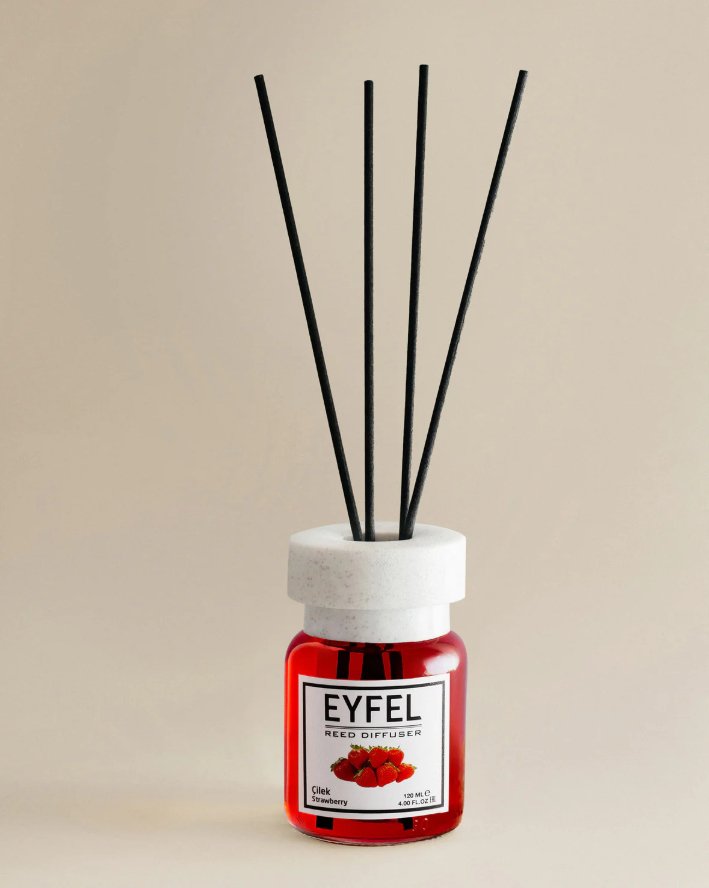 EYFEL Reed Diffuser - Strawberry 120 ml - Al Kabayel Dicount CenterEYFEL Reed Diffuser - Strawberry 120 mlHome FragranceseyfelAl Kabayel Dicount Center