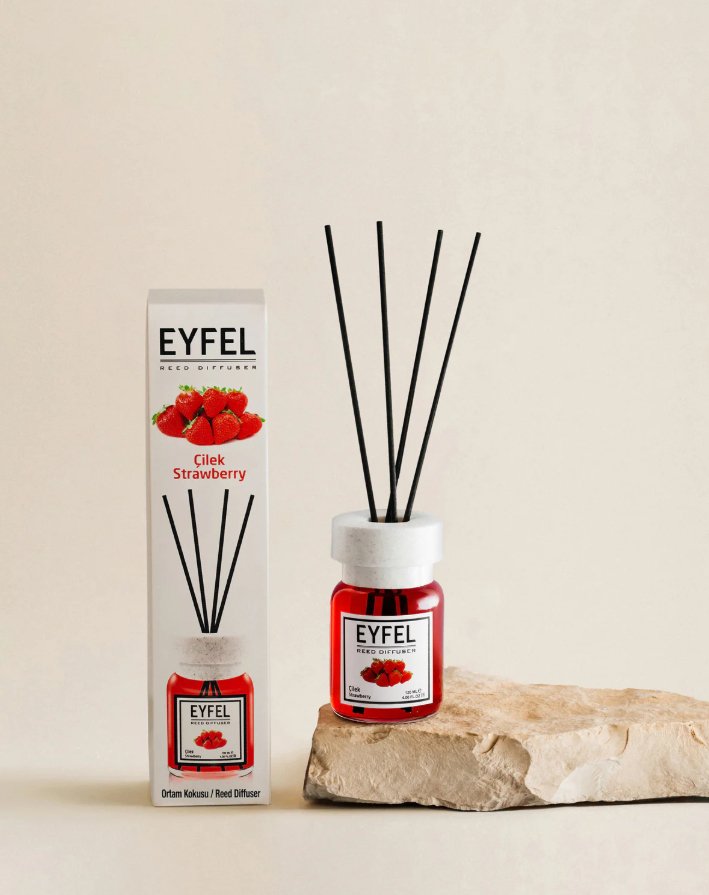 EYFEL Reed Diffuser - Strawberry 120 ml - Al Kabayel Dicount CenterEYFEL Reed Diffuser - Strawberry 120 mlHome FragranceseyfelAl Kabayel Dicount Center