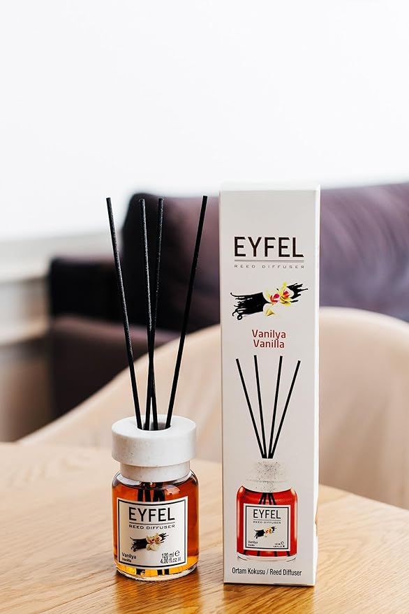 EYFEL REED DIFFUSER - VANILLA 120ML - Al Kabayel Dicount CenterEYFEL REED DIFFUSER - VANILLA 120MLHome FragranceseyfelAl Kabayel Dicount Center