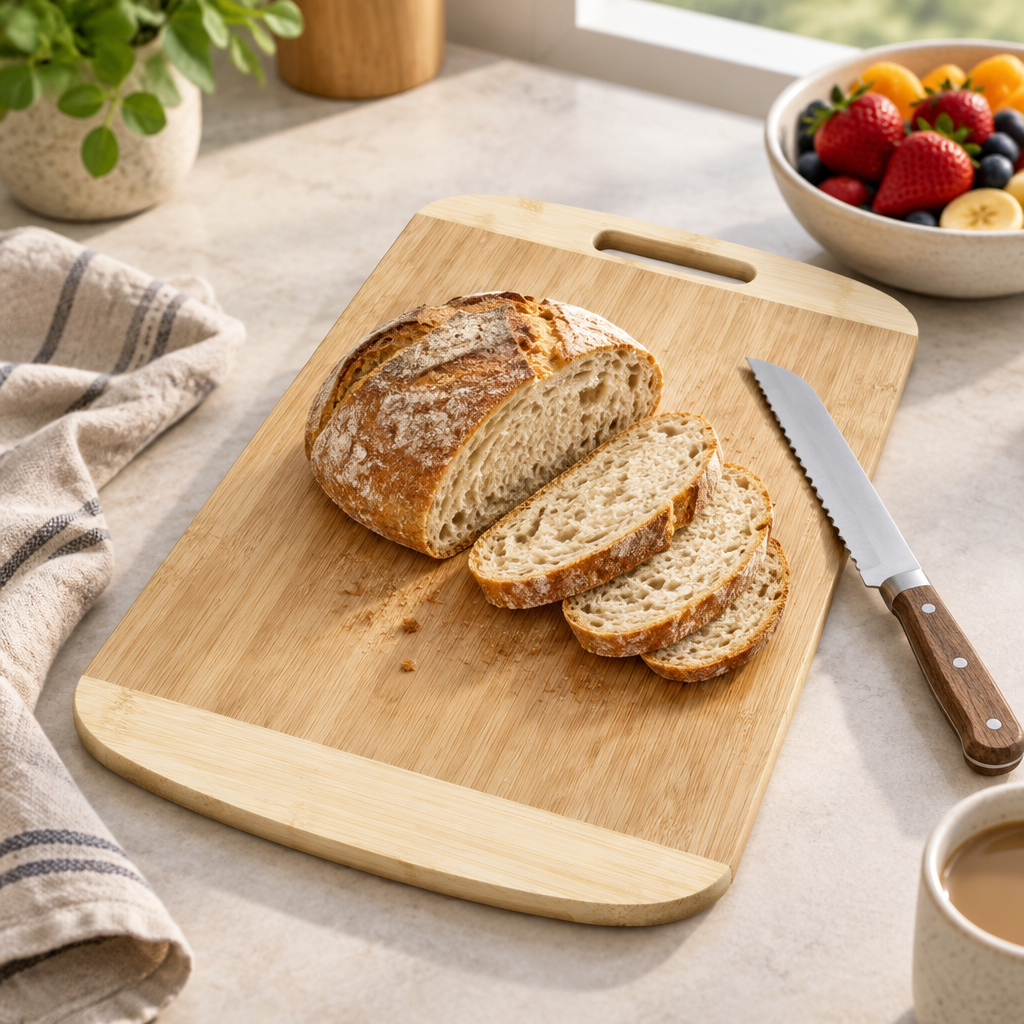 Jinzifeng Wooden Rectangular Chopping Board - 38×28cm