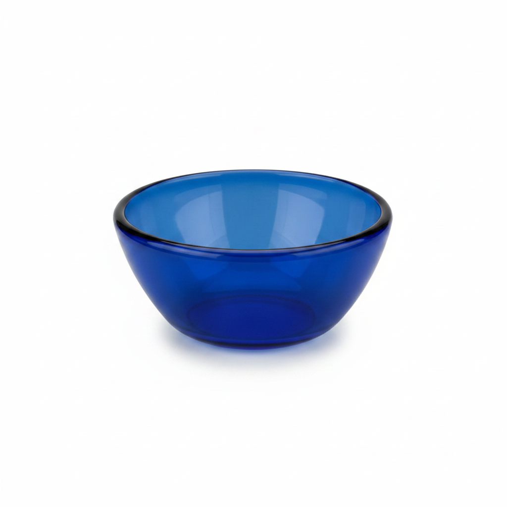 Borosil Tinted Glass Bowl Blue - 3.5 Inch