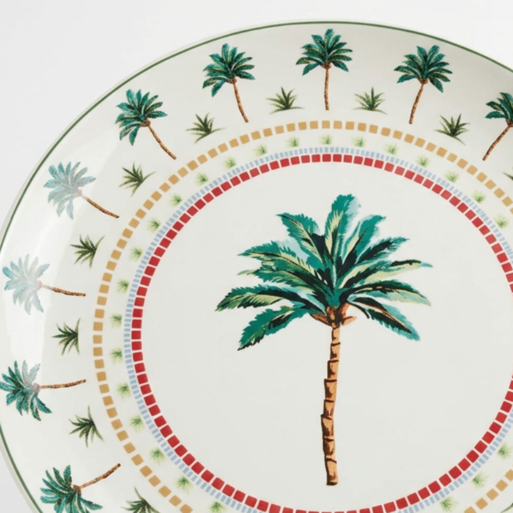 M.E.W Ceramic Round Fruit Tray - 18 Inch