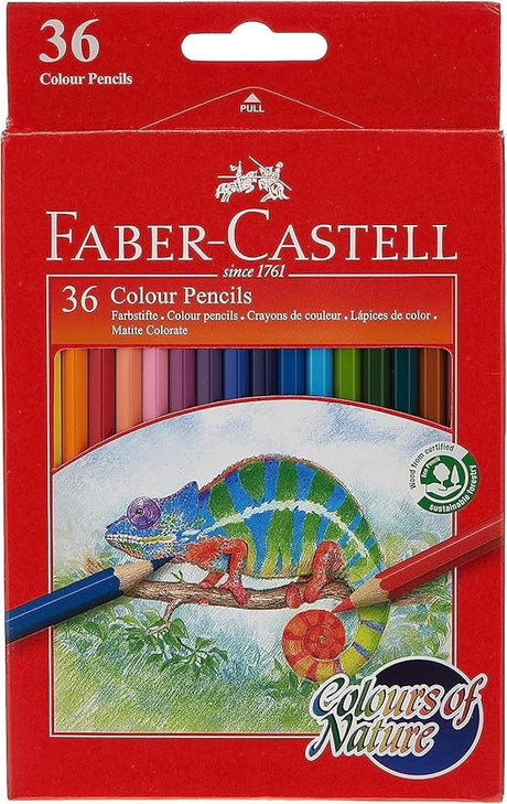 Faber - Castell Colours Of Nature Colour Pencils 36 In A Cardboard Box, Assorted, 114431 - Al Kabayel Discount CentreFaber - Castell Colours Of Nature Colour Pencils 36 In A Cardboard Box, Assorted, 114431Color PencilsFABER - CASTELLAl Kabayel Discount Centre