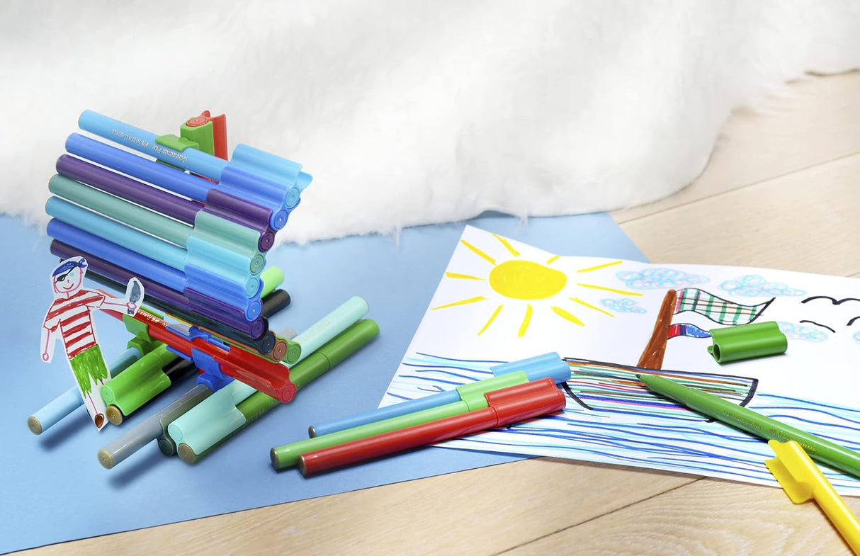 Faber - Castell Connector Felt Pens – 20 Colors with 5 Pastel Shades - Al Kabayel Discount CentreFaber - Castell Connector Felt Pens – 20 Colors with 5 Pastel ShadesPens, Pencils & MarkersFABER CASTELLAl Kabayel Discount Centre