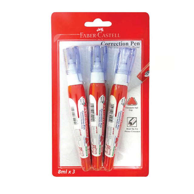 Faber - Castell Correction Pen 8ML White 3PCS - Al Kabayel Discount CentreFaber - Castell Correction Pen 8ML White 3PCSPens, Pencils & MarkersFABER - CASTELLAl Kabayel Discount Centre