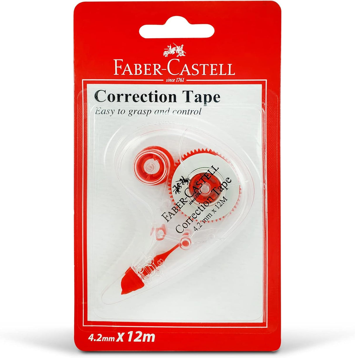 Faber - Castell Correction Tape in Blister Pack – 4.2 mm × 12 m - Al Kabayel Discount CentreFaber - Castell Correction Tape in Blister Pack – 4.2 mm × 12 mCorrection Fluids & TapesFABER CASTELLAl Kabayel Discount Centre