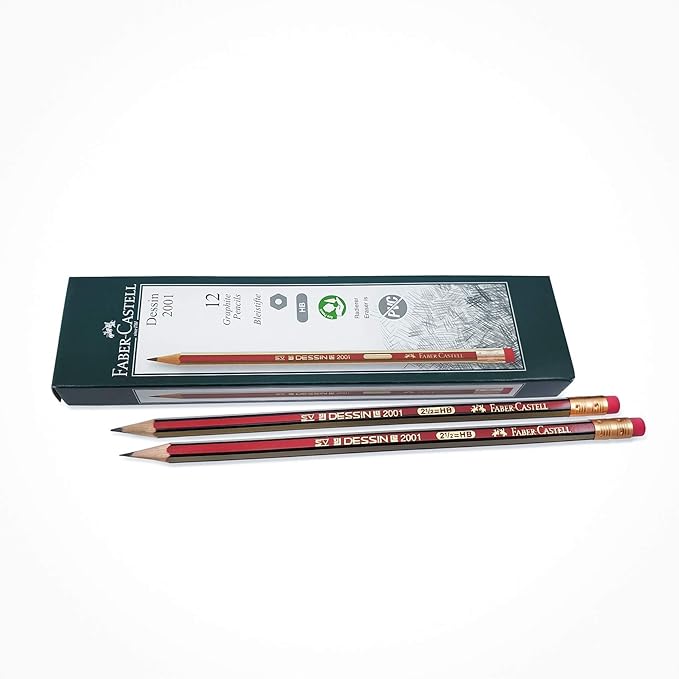 Faber - Castell Dessin Hb Pencil With Eraser Tip (Pack Of 12) - Al Kabayel Discount CentreFaber - Castell Dessin Hb Pencil With Eraser Tip (Pack Of 12)Pens, Pencils & MarkersFABER - CASTELLAl Kabayel Discount Centre