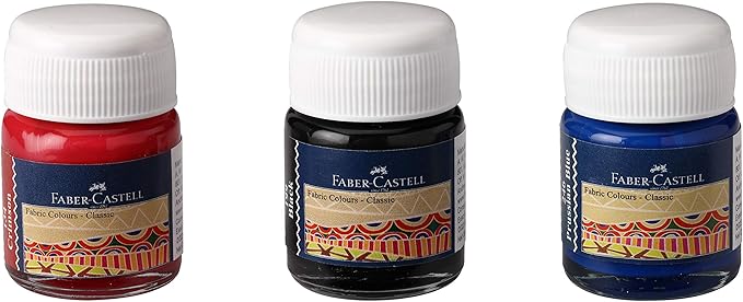 FABER - CASTELL Fabric Colors - 6 Shades 10ml - Al Kabayel Discount CentreFABER - CASTELL Fabric Colors - 6 Shades 10mlPaintsFABER - CASTELLAl Kabayel Discount Centre