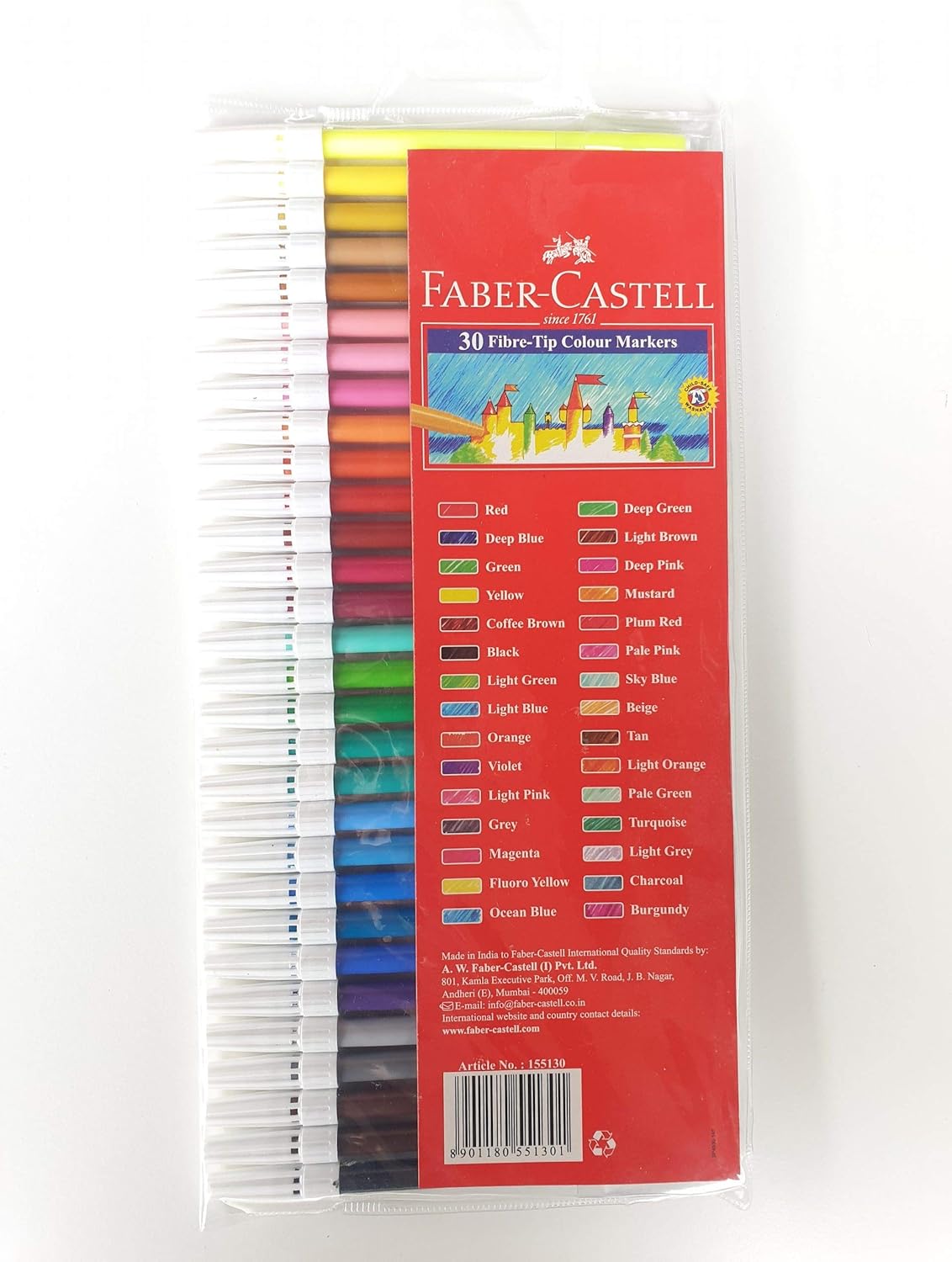 Faber - Castell Felt Color Markers - 30Pcs - Al Kabayel Discount CentreFaber - Castell Felt Color Markers - 30PcsColor PencilsFABER - CASTELLAl Kabayel Discount Centre