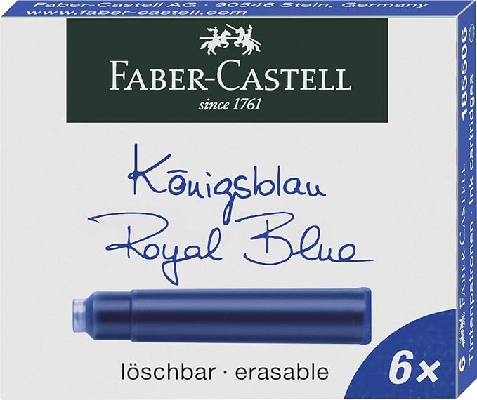 Faber - Castell Fountain Pen Red Design Medium Nib + 6 Blue Ink Cartridges - Al Kabayel Discount CentreFaber - Castell Fountain Pen Red Design Medium Nib + 6 Blue Ink CartridgesPens, Pencils & MarkersFABER - CASTELLAl Kabayel Discount Centre
