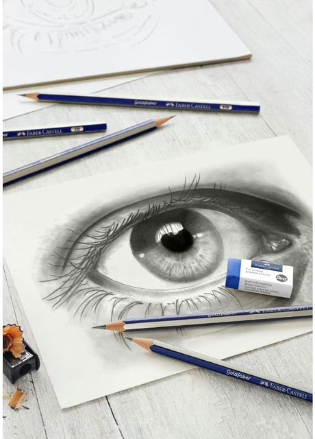 Faber - Castell Gold Faber Degree Pencil Set (6 Pencils + 1 Eraser + 1 Sharpener) - Al Kabayel Discount CentreFaber - Castell Gold Faber Degree Pencil Set (6 Pencils + 1 Eraser + 1 Sharpener)Pens, Pencils & MarkersFABER - CASTELLAl Kabayel Discount Centre