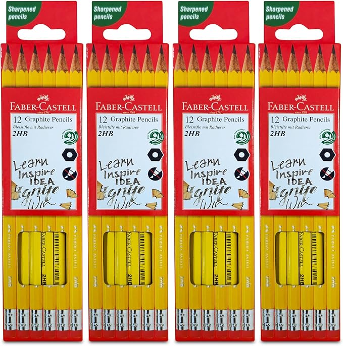 FABER CASTELL Graphite Pencil 2HB 12x4Box - Al Kabayel Discount CentreFABER CASTELL Graphite Pencil 2HB 12x4BoxPens, Pencils & MarkersFABER CASTELLAl Kabayel Discount Centre
