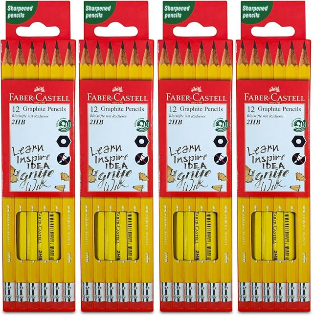FABER CASTELL Graphite Pencil 2HB 12x4Box - Al Kabayel Discount CentreFABER CASTELL Graphite Pencil 2HB 12x4BoxPens, Pencils & MarkersFABER CASTELLAl Kabayel Discount Centre
