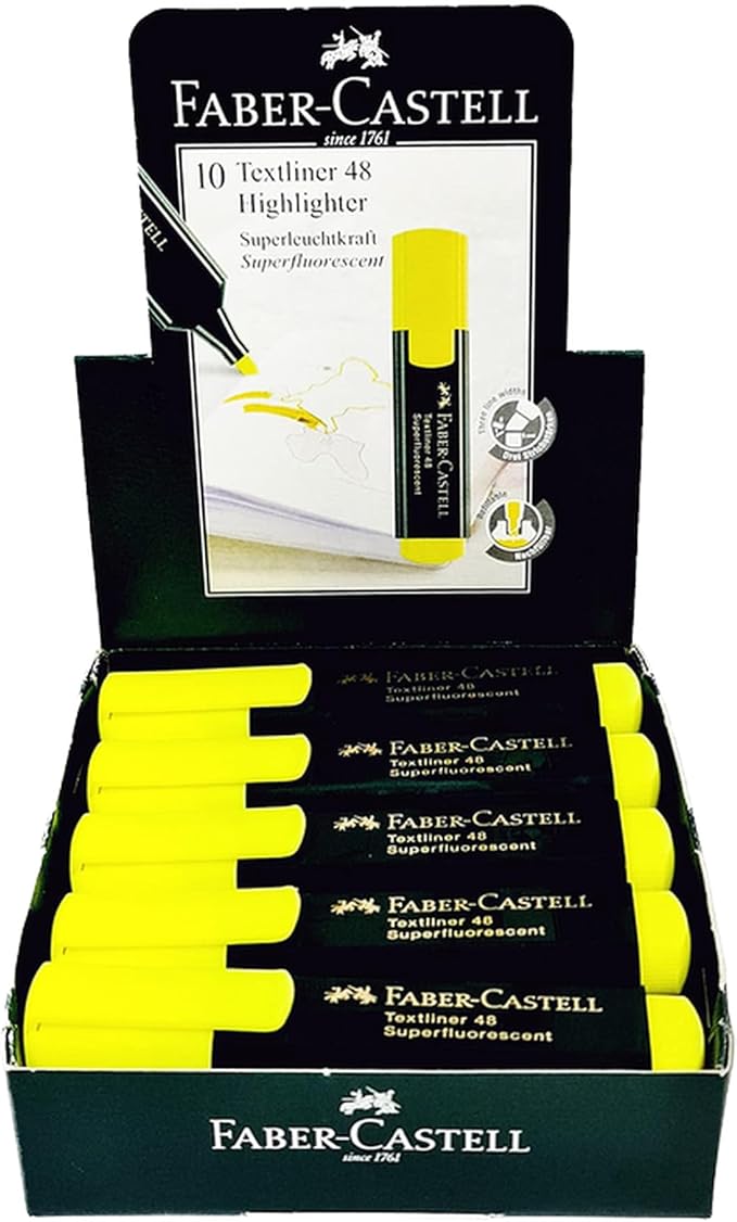 FABER CASTELL Highlighter pack of 10 - Al Kabayel Discount CentreFABER CASTELL Highlighter pack of 10Pens, Pencils & MarkersFABER CASTELLAl Kabayel Discount Centre