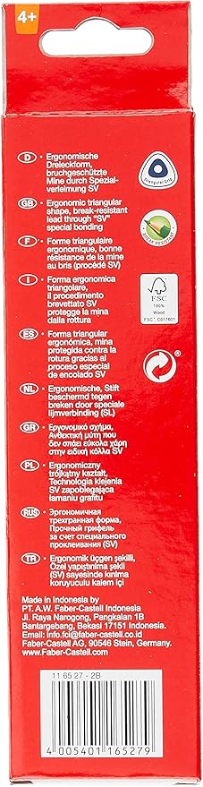 Faber - Castell Junior Triangular Graphite Pencil 2B Box Of 12Pc - Al Kabayel Discount CentreFaber - Castell Junior Triangular Graphite Pencil 2B Box Of 12PcPens, Pencils & MarkersFABER - CASTELLAl Kabayel Discount Centre