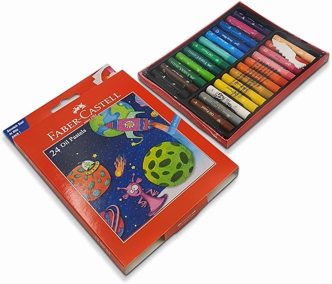 Faber - Castell Oil Pastels 24 Color 60Mm Round - Al Kabayel Discount CentreFaber - Castell Oil Pastels 24 Color 60Mm RoundPaintbrushes & Painting ToolsFABER - CASTELLAl Kabayel Discount Centre