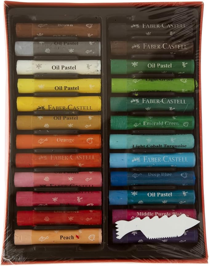 Faber - Castell Oil Pastels 24 Color 60Mm Round - Al Kabayel Discount CentreFaber - Castell Oil Pastels 24 Color 60Mm RoundPaintbrushes & Painting ToolsFABER - CASTELLAl Kabayel Discount Centre
