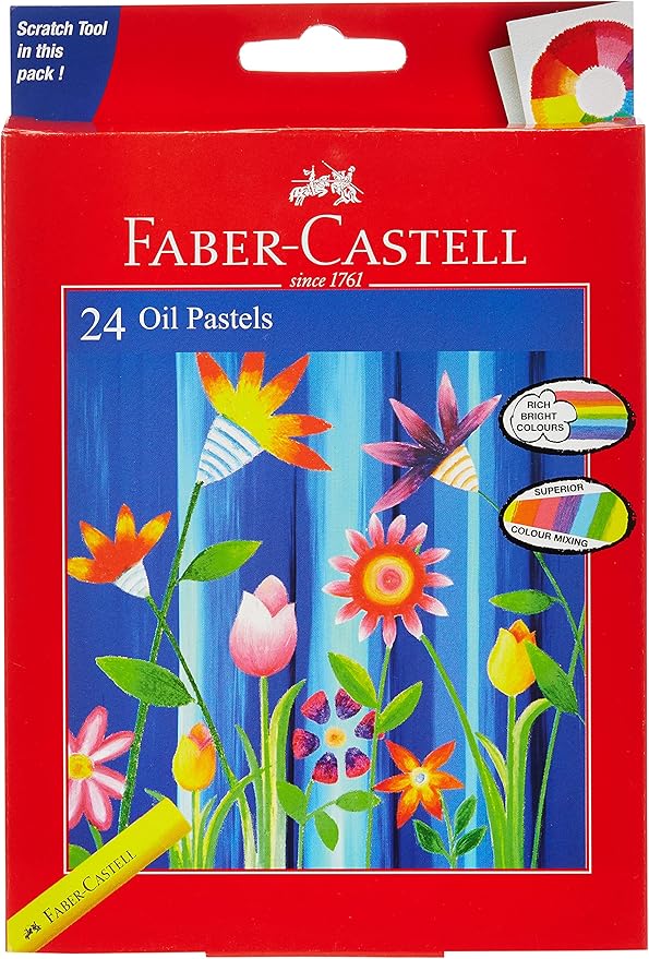 Faber - Castell Oil Pastels 24 Color 60Mm Round - Al Kabayel Discount CentreFaber - Castell Oil Pastels 24 Color 60Mm RoundPaintbrushes & Painting ToolsFABER - CASTELLAl Kabayel Discount Centre