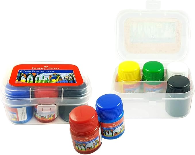 FABER CASTELL - Poster Colours Set of 6*10ml - Al Kabayel Discount CentreFABER CASTELL - Poster Colours Set of 6*10mlPaintsFABER - CASTELLAl Kabayel Discount Centre