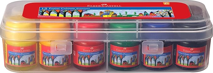 FABER CASTELL Premium Poster Colors 12X10Ml - Al Kabayel Discount CentreFABER CASTELL Premium Poster Colors 12X10MlPaintsFABER - CASTELLAl Kabayel Discount Centre
