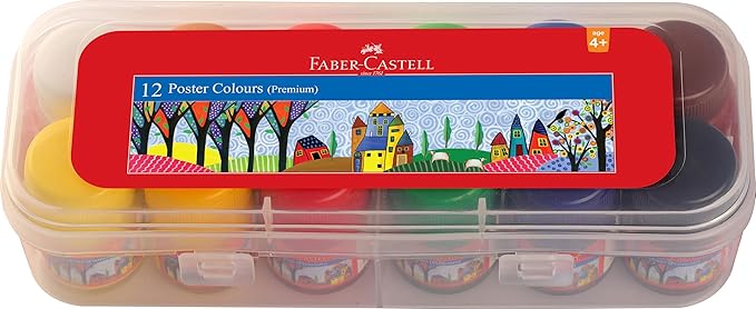 FABER CASTELL Premium Poster Colors 12X10Ml - Al Kabayel Discount CentreFABER CASTELL Premium Poster Colors 12X10MlPaintsFABER - CASTELLAl Kabayel Discount Centre