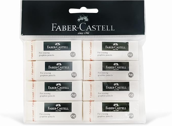 Faber - Castell Pvc Free Eraser Big Poly Bag Of 8Pc, Multicolor, Cx Colour, 188964 - Al Kabayel Discount CentreFaber - Castell Pvc Free Eraser Big Poly Bag Of 8Pc, Multicolor, Cx Colour, 188964Erasers & SharpenersFABER - CASTELLAl Kabayel Discount Centre