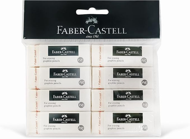 Faber - Castell Pvc Free Eraser Big Poly Bag Of 8Pc, Multicolor, Cx Colour, 188964 - Al Kabayel Discount CentreFaber - Castell Pvc Free Eraser Big Poly Bag Of 8Pc, Multicolor, Cx Colour, 188964Erasers & SharpenersFABER - CASTELLAl Kabayel Discount Centre