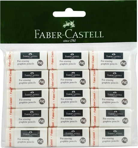 Faber - Castell PVC - Free Eraser Medium Poly Bag Of 15Pcs - Al Kabayel Discount CentreFaber - Castell PVC - Free Eraser Medium Poly Bag Of 15PcsErasers & SharpenersFABER - CASTELLAl Kabayel Discount Centre