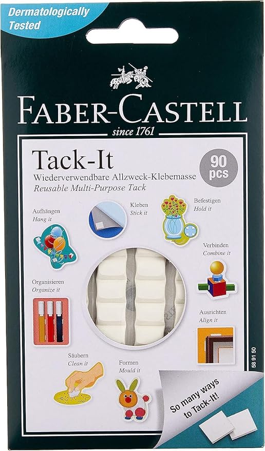 Faber - Castell Reusable Multi Purpose Adhesive Tack It 50Gm White, F589150 - Al Kabayel Discount CentreFaber - Castell Reusable Multi Purpose Adhesive Tack It 50Gm White, F589150Tapes & Packaging TapesFABER - CASTELLAl Kabayel Discount Centre