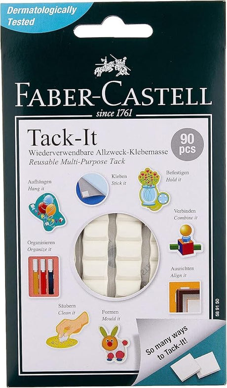 Faber - Castell Reusable Multi Purpose Adhesive Tack It 50Gm White, F589150 - Al Kabayel Discount CentreFaber - Castell Reusable Multi Purpose Adhesive Tack It 50Gm White, F589150Tapes & Packaging TapesFABER - CASTELLAl Kabayel Discount Centre