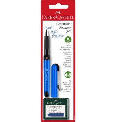 FABER - CASTELL School Fountain Pen with 6pc Royal Blue Catridge - Al Kabayel Discount CentreFABER - CASTELL School Fountain Pen with 6pc Royal Blue CatridgePens, Pencils & MarkersFABER - CASTELLAl Kabayel Discount Centre