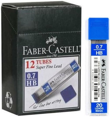FABER CASTELL Super Fine Leads 20pcs * 12 Tubes - Al Kabayel Discount CentreFABER CASTELL Super Fine Leads 20pcs * 12 TubesPens, Pencils & MarkersFABER CASTELLAl Kabayel Discount Centre