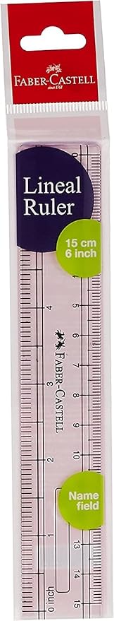 Faber Castell Transparent Plastic Ruler 15Cm Bx/10 - Al Kabayel Discount CentreFaber Castell Transparent Plastic Ruler 15Cm Bx/10Rulers & Math SetsFABER - CASTELLAl Kabayel Discount Centre