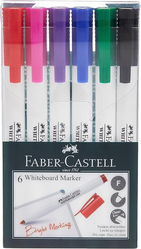 FABER CASTELL Whiteboard Marker Slim Wallet Of 6Pc - Al Kabayel Discount CentreFABER CASTELL Whiteboard Marker Slim Wallet Of 6PcPens, Pencils & MarkersFABER CASTELLAl Kabayel Discount Centre