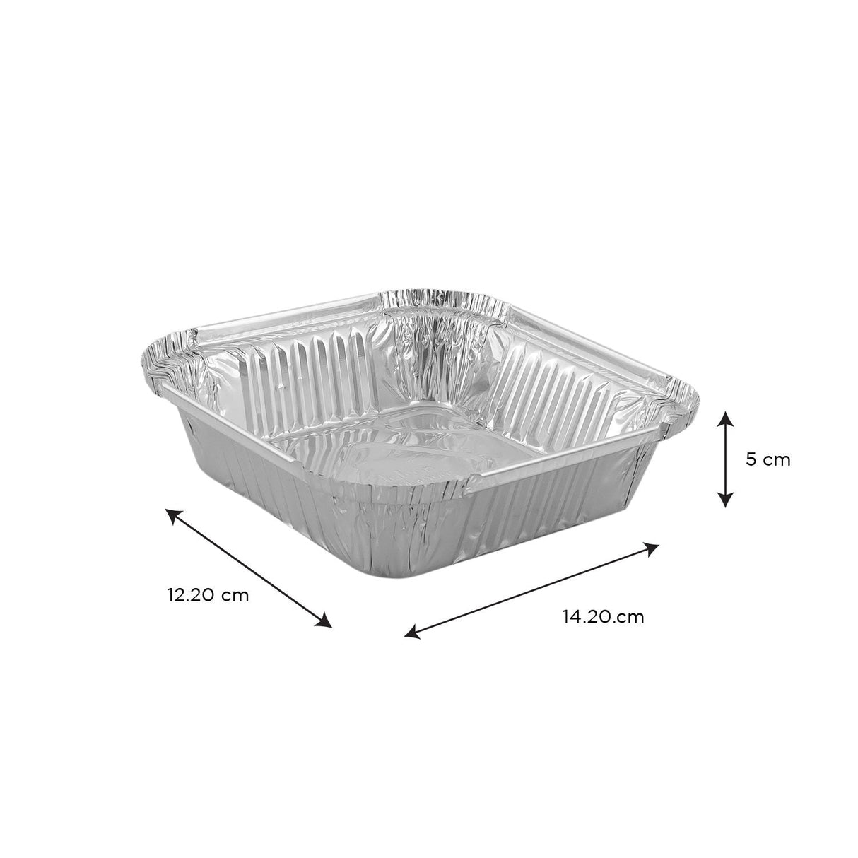 Falcon 10pcs Rectangular Aluminium Container with Lid 12.2cm*14.2cm*5cm - 8342 - Al Kabayel Discount CentreFalcon 10pcs Rectangular Aluminium Container with Lid 12.2cm*14.2cm*5cm - 8342DisposablesFALCONAl Kabayel Discount Centre