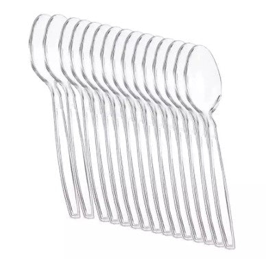 FALCON 50pcs Plastic Tea Spoons 17cm, Clear and Transparent - Al Kabayel Discount CentreFALCON 50pcs Plastic Tea Spoons 17cm, Clear and TransparentDisposableFALCONAl Kabayel Discount Centre