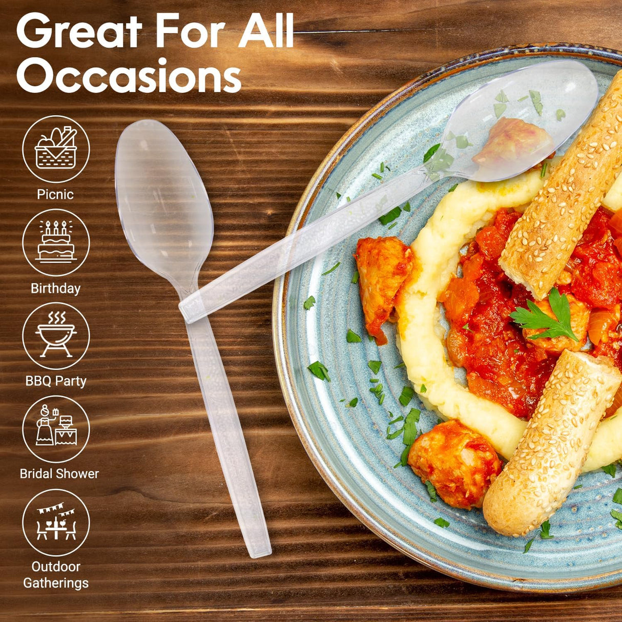 FALCON 50pcs Plastic Tea Spoons 17cm, Clear and Transparent - Al Kabayel Discount CentreFALCON 50pcs Plastic Tea Spoons 17cm, Clear and TransparentDisposableFALCONAl Kabayel Discount Centre