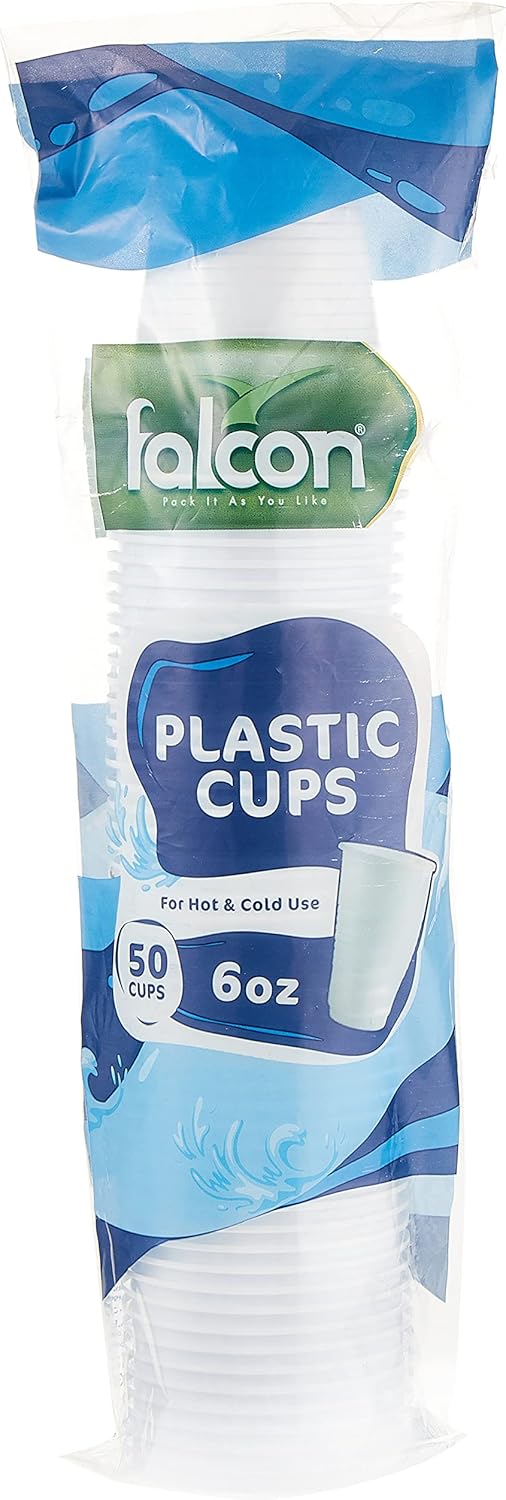 Falcon 6oz Disposable Plastic Cups – 50 Pieces Pack - Al Kabayel Discount CentreFalcon 6oz Disposable Plastic Cups – 50 Pieces PackDisposablesFALCONAl Kabayel Discount Centre