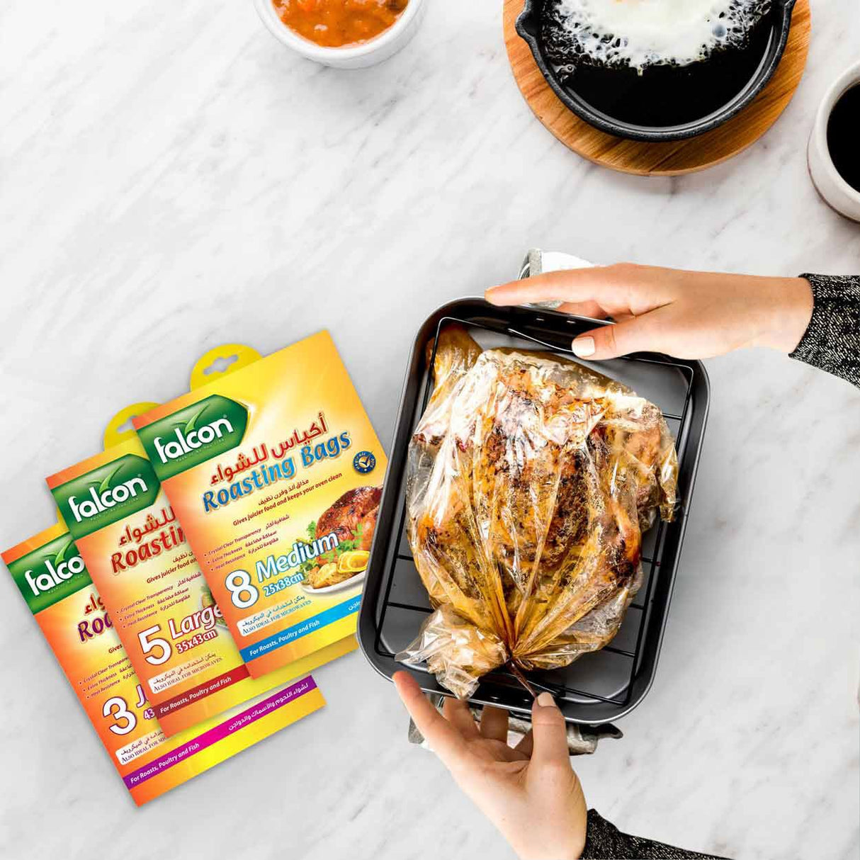 Falcon 8 Medium Roasting Bags 25cm*38cm, Extra Thickness, Heat Resistance - Al Kabayel Discount CentreFalcon 8 Medium Roasting Bags 25cm*38cm, Extra Thickness, Heat ResistanceDisposablesFALCONAl Kabayel Discount Centre