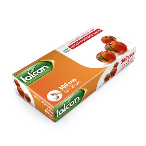Falcon Multipurpoe Bags 18cm*23cm, 300 Bags - Al Kabayel Discount CentreFalcon Multipurpoe Bags 18cm*23cm, 300 BagsJars & Food SaversFALCONAl Kabayel Discount Centre