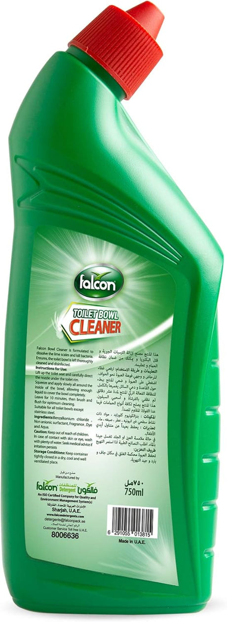FALCON PACK Toilet Bowl Cleaner, Green, 750 ml - Al Kabayel Discount CentreFALCON PACK Toilet Bowl Cleaner, Green, 750 mlHome SuppliesFALCONAl Kabayel Discount Centre