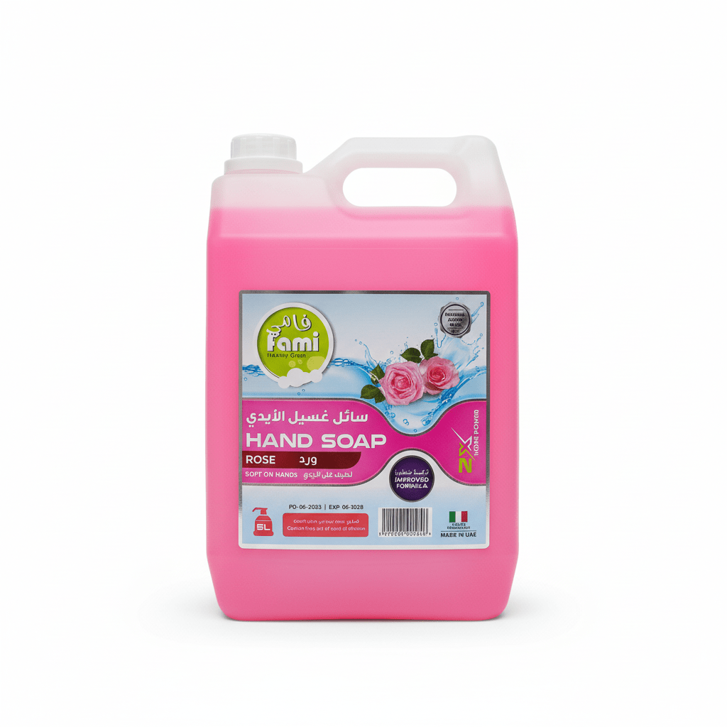 Fami Rose Hand Soap 5L – Soft Fragrance Moisturizing Hand Wash - Al Kabayel Discount CentreFami Rose Hand Soap 5L – Soft Fragrance Moisturizing Hand WashHousehold CleaningFEMIAl Kabayel Discount Centre