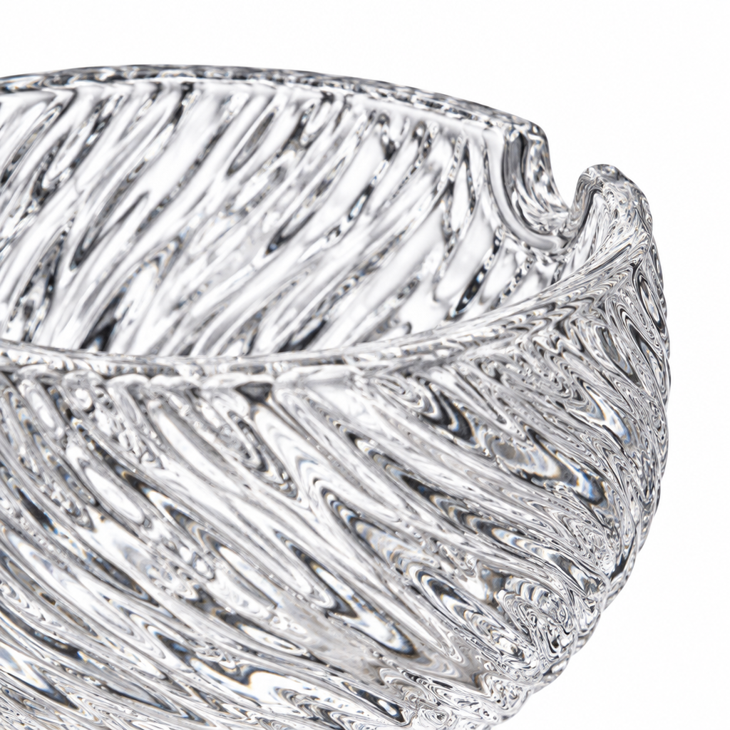Deli Textured Glass Ashtray - 8×6cm