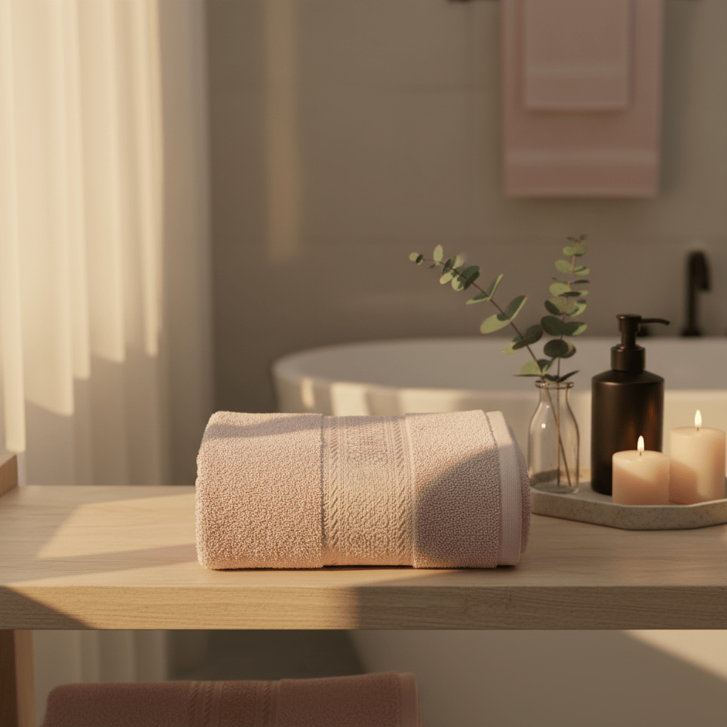 Fieldcrest Cotton Hand Towel – Blush Pink | 41 x 66 cm - Al Kabayel Discount CentreFieldcrest Cotton Hand Towel – Blush Pink | 41 x 66 cmBath Towels & WashclothsFIELD CRESTAl Kabayel Discount Centre