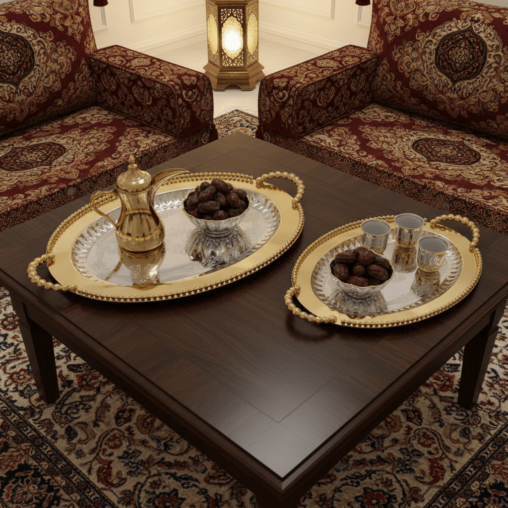 Filsco 2-Piece Golden Oval Serving Tray Set | Stainless Steel | 38×27cm & 46×32cm - Al Kabayel Discount CentreFilsco 2-Piece Golden Oval Serving Tray Set | Stainless Steel | 38×27cm & 46×32cmServing TraysFILSCOAl Kabayel Discount Centre