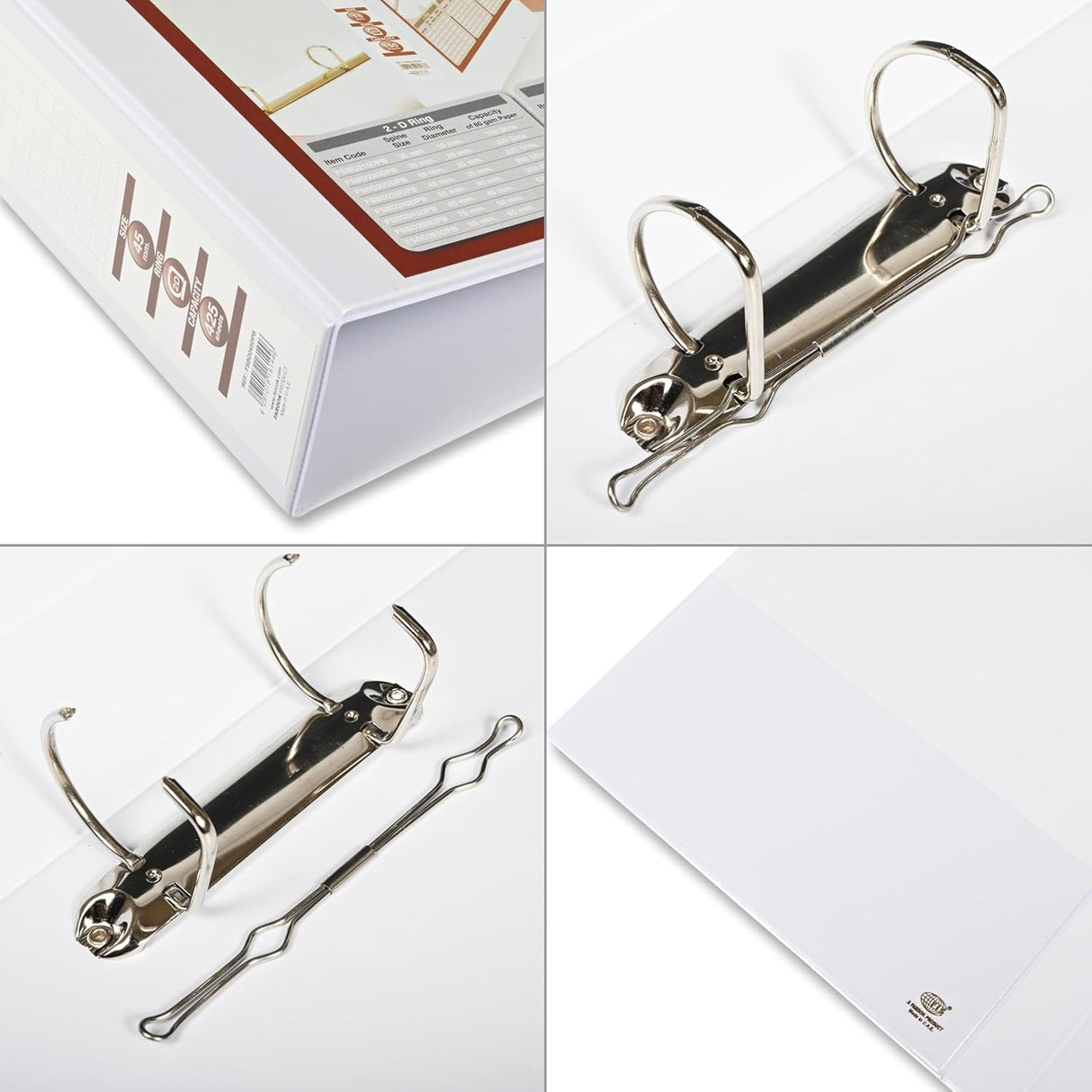 FIS A4 Presentation Ring Binder – 2D Ring, 45mm, 2.50" Spine, White | FSBD245DPB - Al Kabayel Discount CentreFIS A4 Presentation Ring Binder – 2D Ring, 45mm, 2.50" Spine, White | FSBD245DPBFolders & BindersFISAl Kabayel Discount Centre