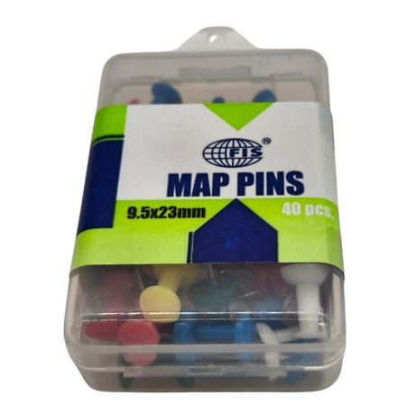 FIS Colors Push Pins For Bulletin Board Thumb Tacks For Wall Corkboard Map Calendar Photo - Home Office Craft Projects Heavy Duty Plastic Head Steel Pin 9.5X23MM - 40Pcs - Al Kabayel Discount CentreFIS Colors Push Pins For Bulletin Board Thumb Tacks For Wall Corkboard Map Calendar Photo - Home Office Craft Projects Heavy Duty Plastic Head Steel Pin 9.5X23MM - 40PcsPaper Clips, Staples & FastenersFISAl Kabayel Discount Centre