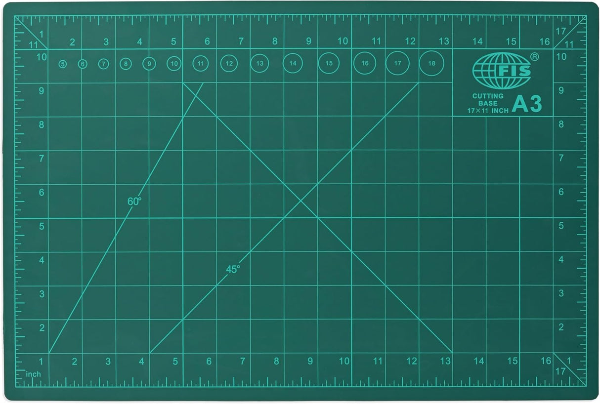 FIS Cutting Mat A3 | 45×30 cm | Self - Healing with Grid & Measuring Lines – FSCUA3N - Al Kabayel Discount CentreFIS Cutting Mat A3 | 45×30 cm | Self - Healing with Grid & Measuring Lines – FSCUA3NDesk Accessories & OrganizersFISAl Kabayel Discount Centre