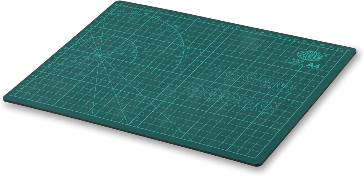 FIS Cutting Mat A4 (210x297mm)– Self - Healing Cutting Base with Grid, Angle & Ruler Lines | Green | FSCUA4N - Al Kabayel Discount CentreFIS Cutting Mat A4 (210x297mm)– Self - Healing Cutting Base with Grid, Angle & Ruler Lines | Green | FSCUA4NDesk Accessories & OrganizersFISAl Kabayel Discount Centre